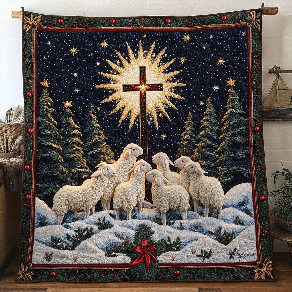 Little Lamb Sheep Quilt Blanket Sofa Throws Father Daughter Gifts For Dad