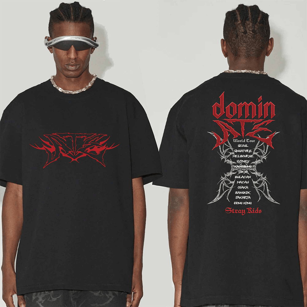 Live Nation Stray Kids Merch Stray Kids Dominate World Tour T-Shirt Stray Kids Tour Merchandise Live Nation Stray Kids Merch Stray Kids Dominate World Tour T-Shirt Stray Kids Tour Merchandise