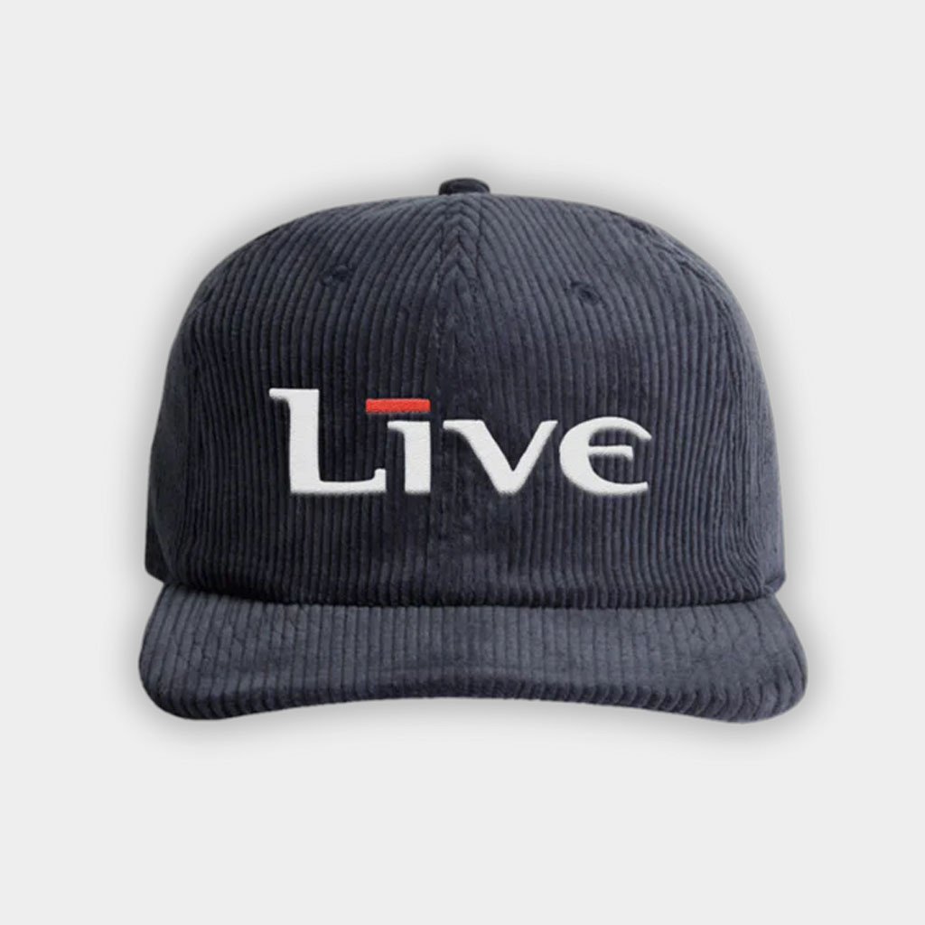 Live The Band Merch 2026 Logo Corduroy Hat Embroidered Presents For Music Lovers Live The Band Merch 2026 Logo Corduroy Hat Embroidered Presents For Music Lovers