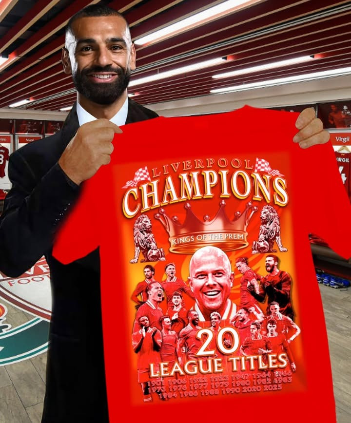 Liverpool Champions League T-Shirt 20 League Titles Liverpool Championship Premier League