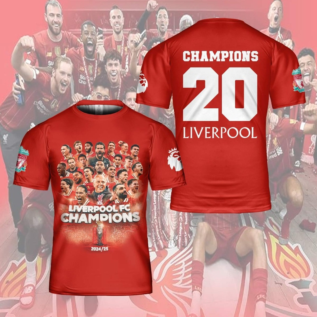 Liverpool Champions Of England 2025 T-Shirt Gift For Liverpool Fans