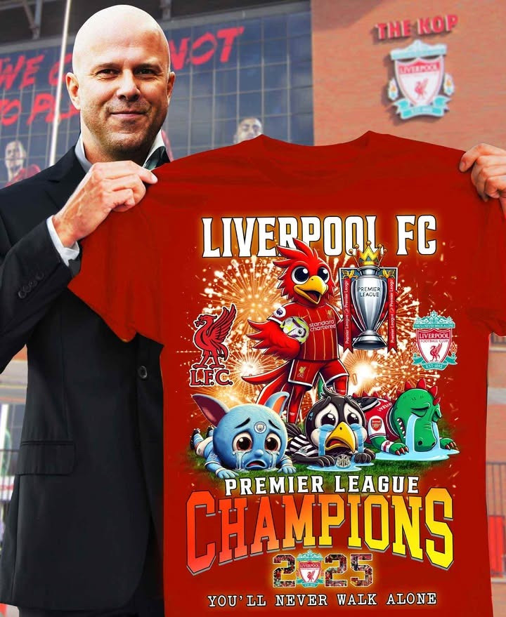 Liverpool Champions Premier League 2024 2025 T-Shirt Never Walk Alone Liverpool F.C Gifts