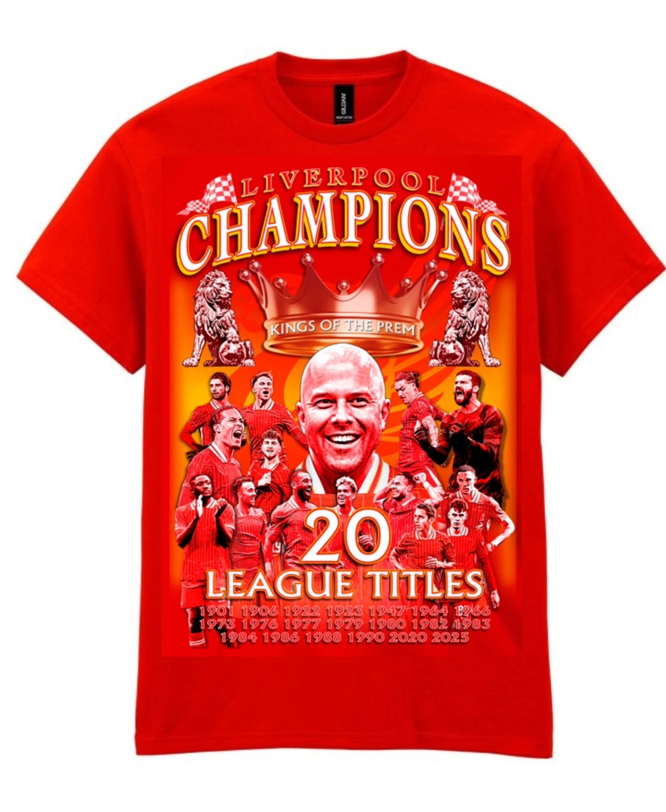 Liverpool Champions T-Shirt 20 Times League Winners T-Shirt Best Football Coach Gift Ideas