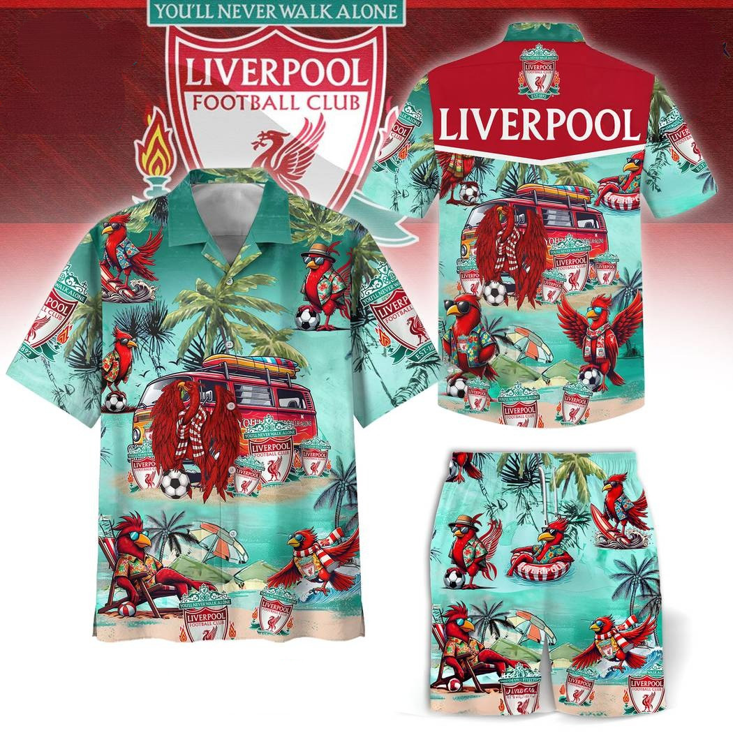 Liverpool Eagles Hawaiian Set Liverpool Premier League Champions Shirt