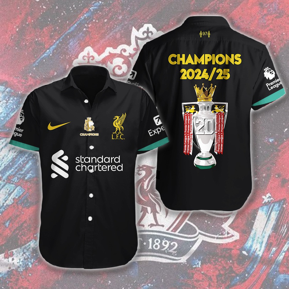 Liverpool FC Champions 2024 25 Premium League Hawaii Shirt Gift Ideas For Him