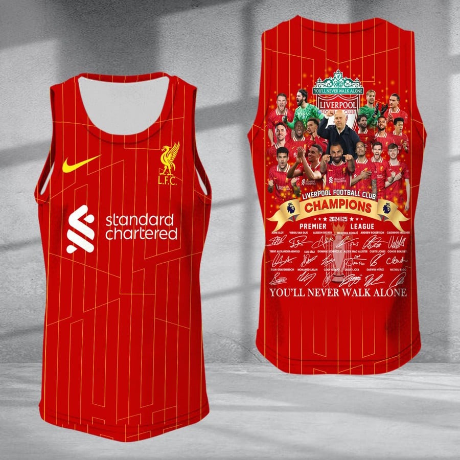 Liverpool Premier League Champions Tank Top Gifts For Son In Law