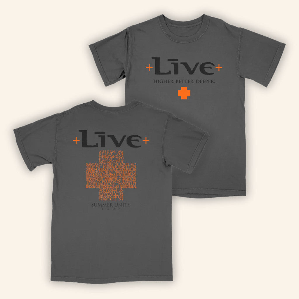Livetheband Merch Charcoal Summer Unity Tour T-Shirt Best Gifts For Husband Livetheband Merch Charcoal Summer Unity Tour T-Shirt Best Gifts For Husband