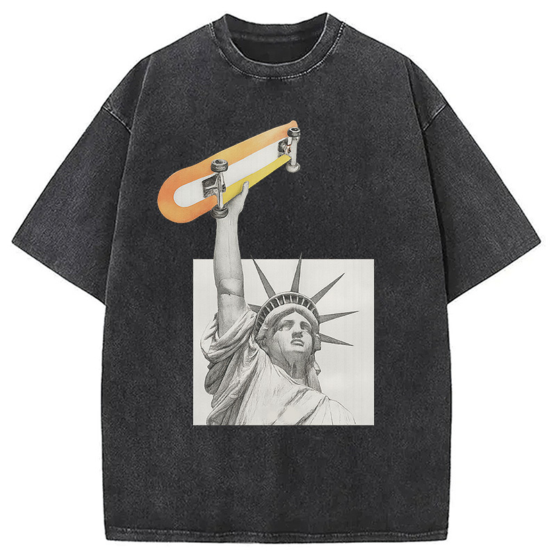 Living In The City Washed T-Shirt Cool Urban Street Style Shirt Gifts For BFF