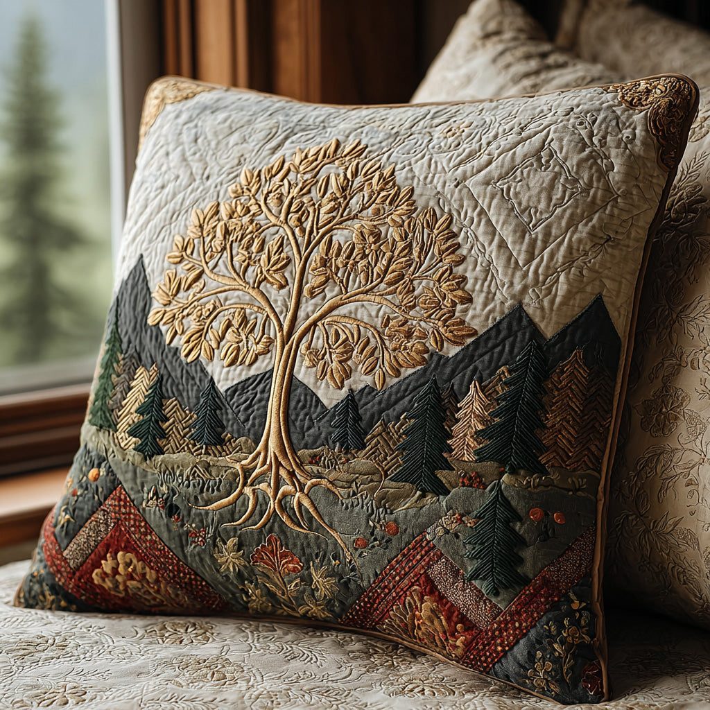 Living Legacy Quilted Pillow Case Home Decor Pillow Covers Tree Of Life Gifts For Men