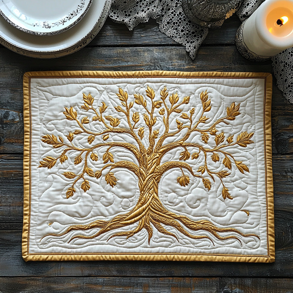 Living Legacy Quilted Placemat Dining Table Decor Tree Of Life Gifts For Him