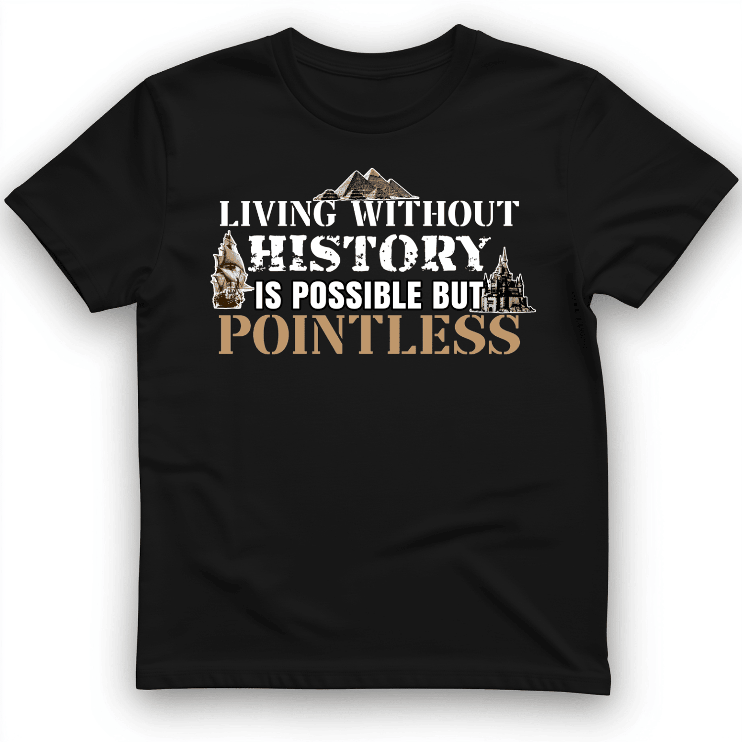 Living Without History T-Shirt Trendy Clothes Funny Gifts For History Enthusiasts