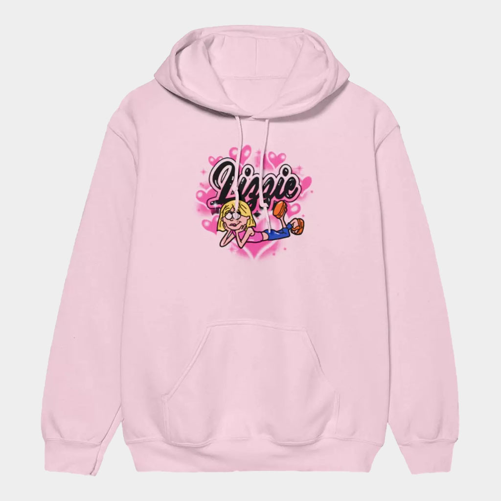 Lizzie Mcguire Merch 2026 D Lizzie Mcguire Spray Paint Hearts Hoodie Gifts For Sisters