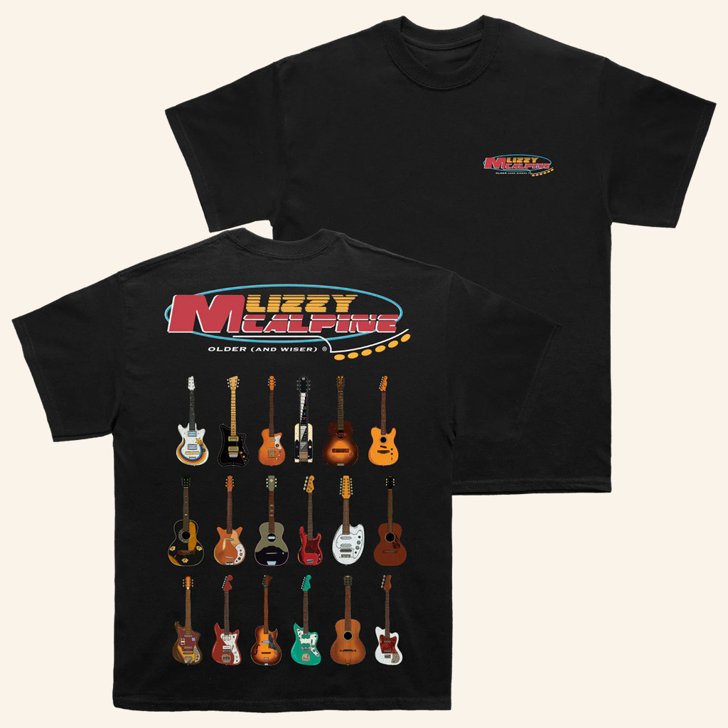 Lizzy McAlpine Merch Older And Wiser Guitar T-Shirt Christmas Gifts For Music Lovers