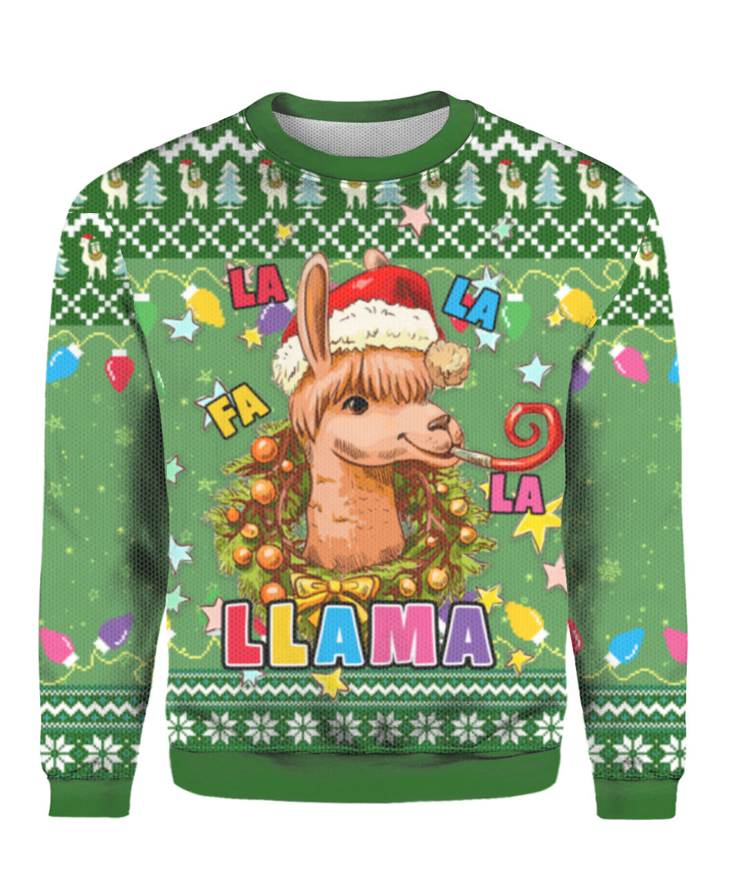 Llama Fa La La La Ugly Christmas Sweater Funny Xmas Holiday Presents For Llama Lovers