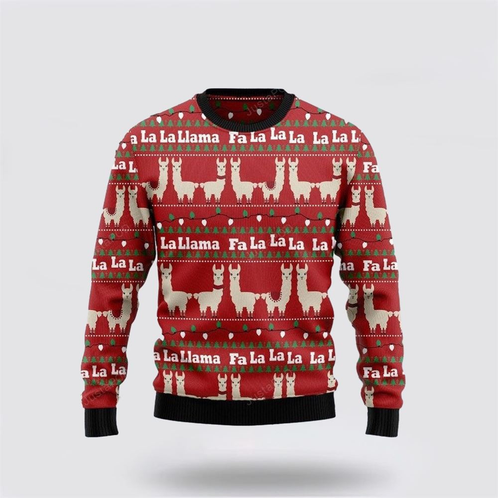 Llama Lalala Ugly Christmas Sweater Unique Christmas Gifts For Family