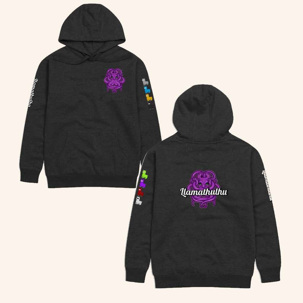 Llamathulhu's Merch Llamathulhu Hoodie Unique Gift For Boyfriend Llamathulhu's Merch Llamathulhu Hoodie Unique Gift For Boyfriend