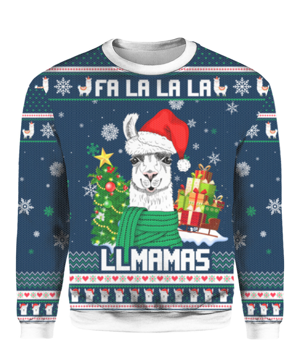 Llmamas Fa La La La Ugly Christmas Sweater Funny Llamas Christmas Holiday Jumper Gifts