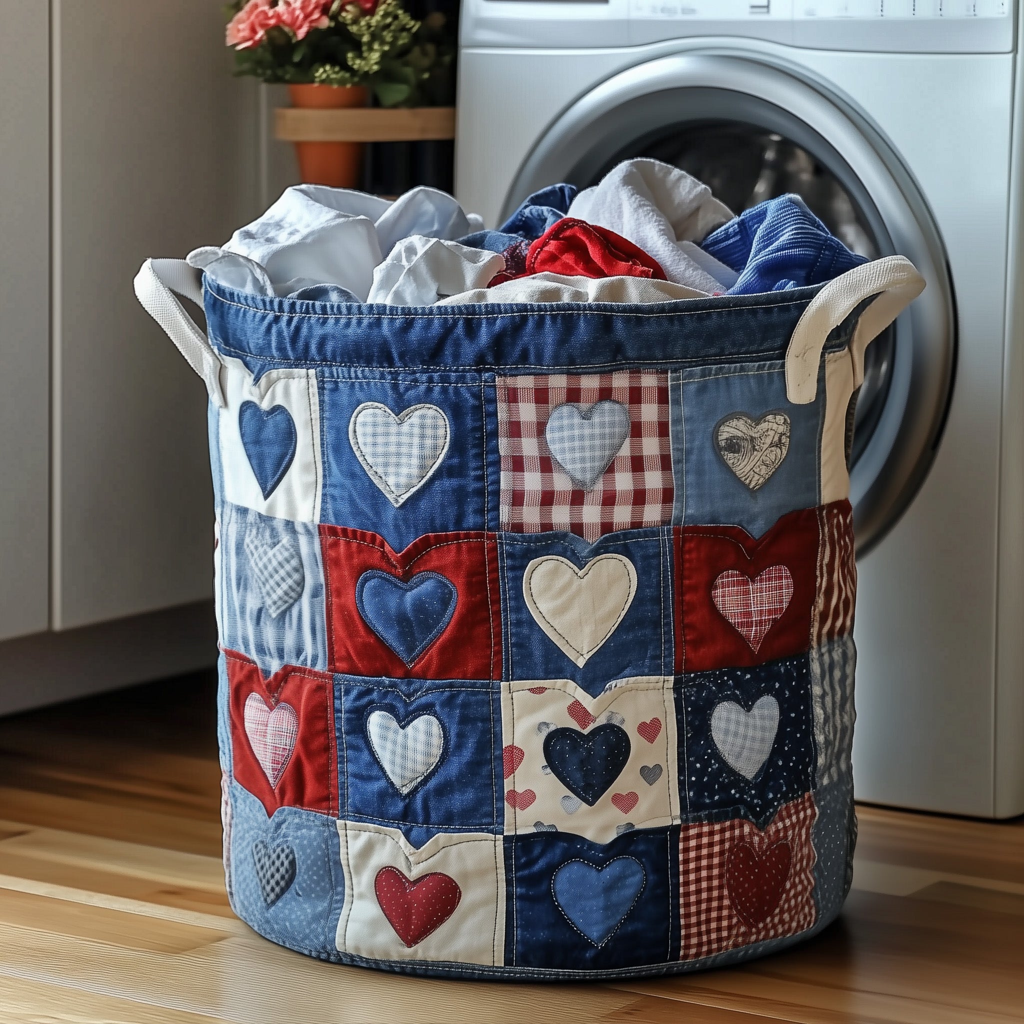 Loads of Love Quilted Laundry Basket Christmas Gift Family Exchange Ideas