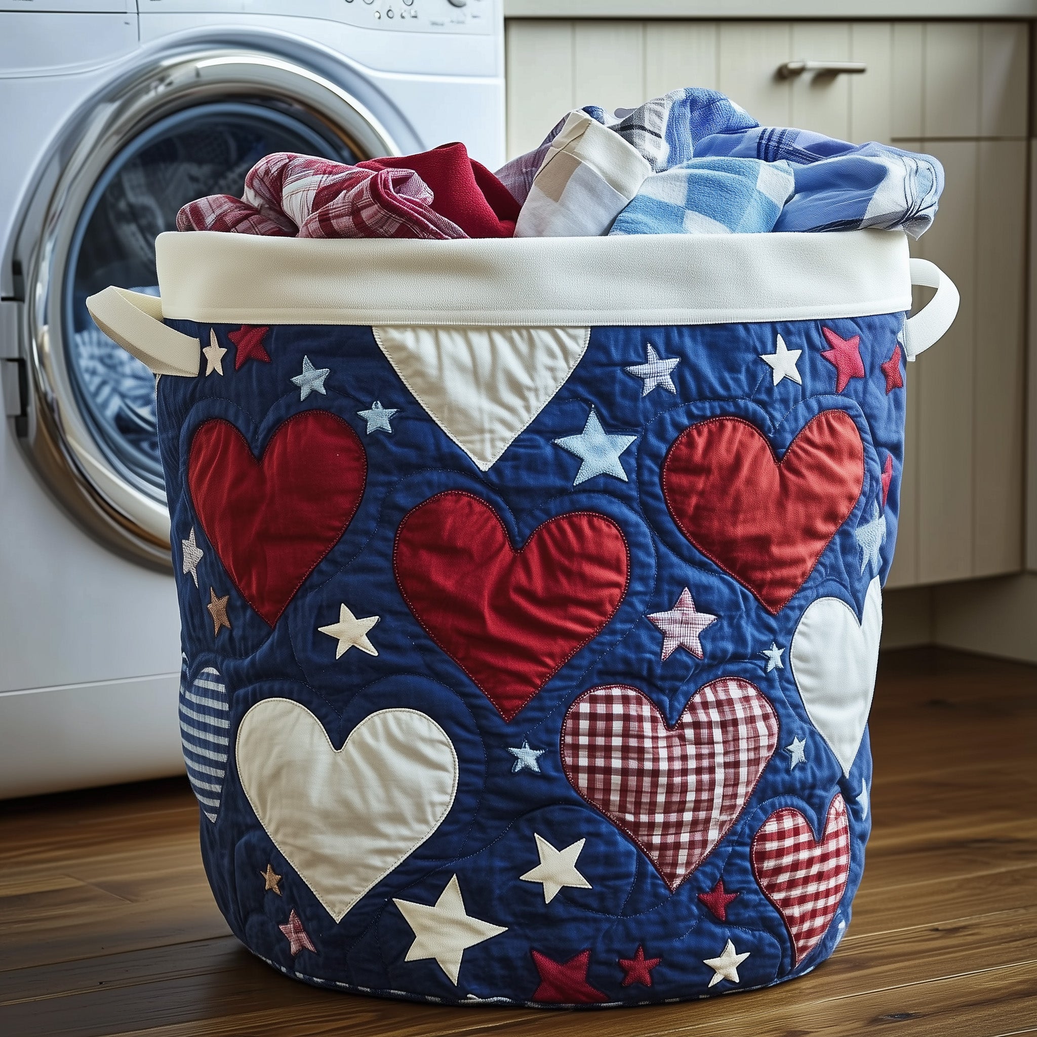 Loads of Love Quilted Laundry Basket Christmas Gift Ideas For Family Gift Exchange