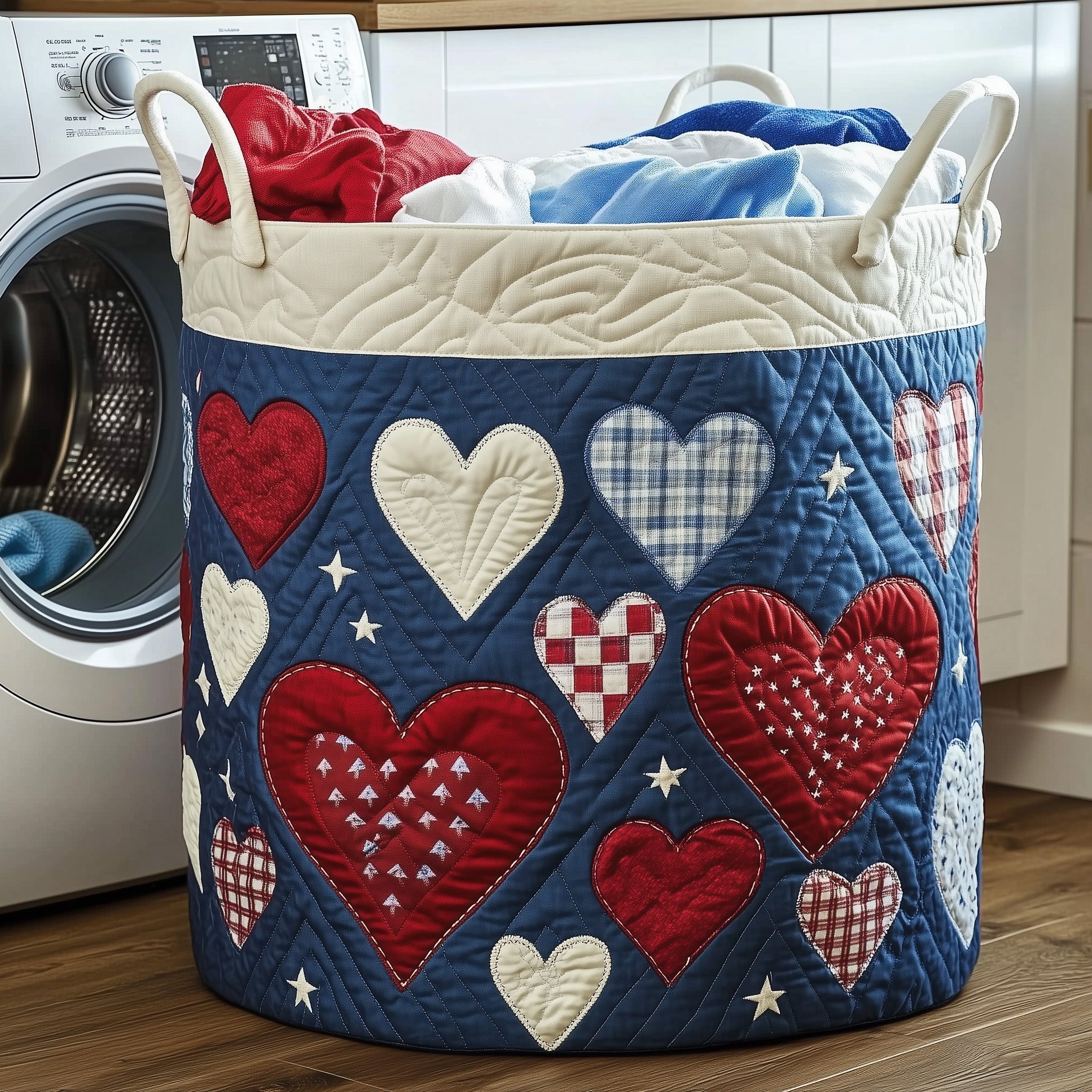 Loads of Love Quilted Laundry Basket Family Gift Exchange Ideas For Christmas