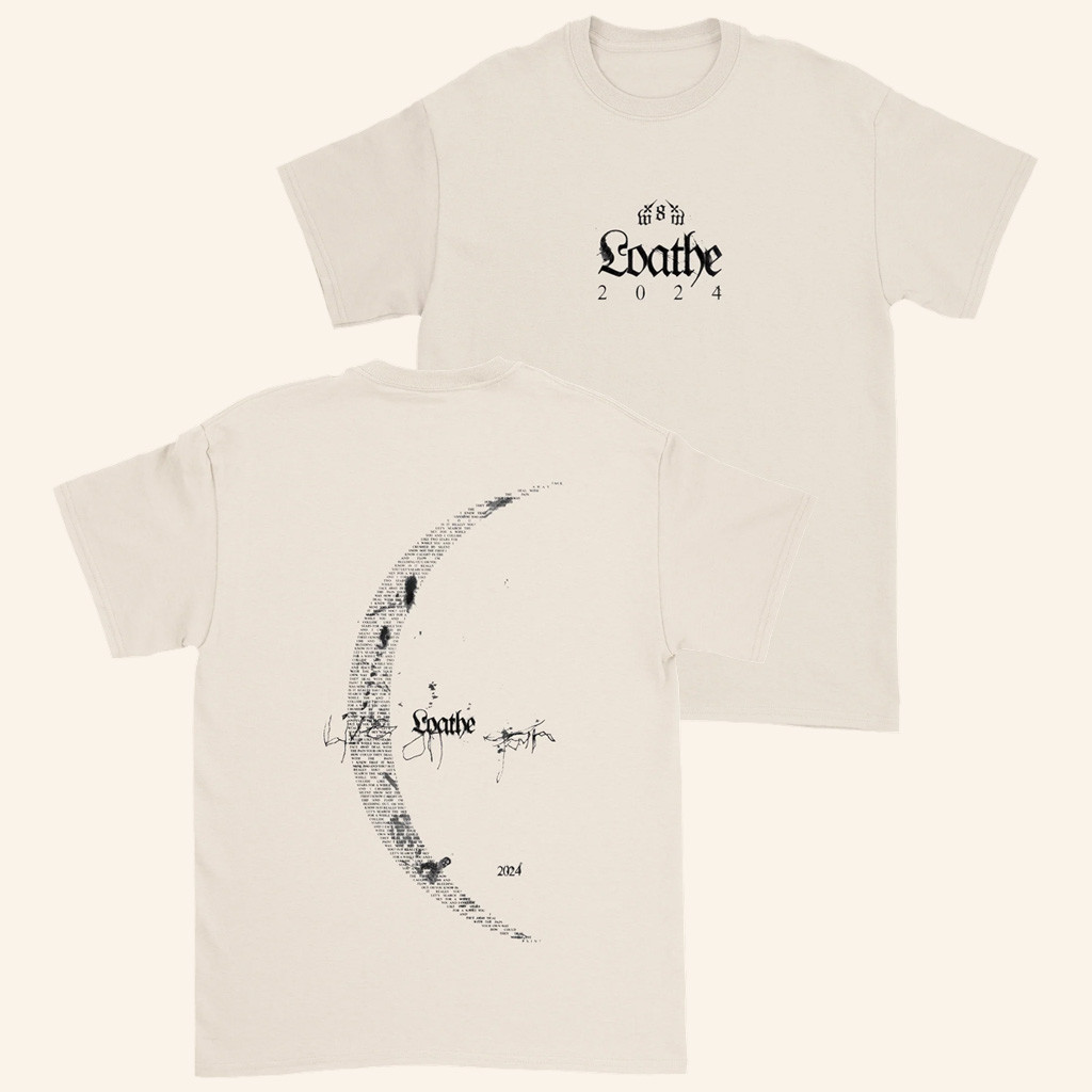 Loathe Merch Crescent T-Shirt Loathe Shirt Xmas Gifts For Friends Loathe Merch Crescent T-Shirt Loathe Shirt Xmas Gifts For Friends