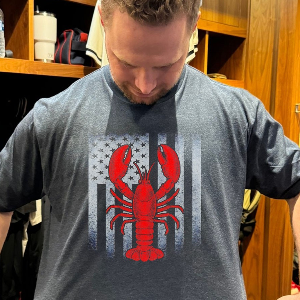 Lobster Patriotic Flag Graphic Shirt Birthday Ideas For Dad