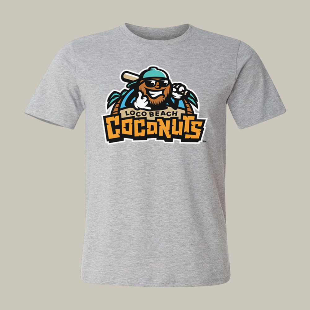 Loco Beach Coconuts Primary Logo T-Shirt Savannah Bananas Clothes Present For Baseball Buffs