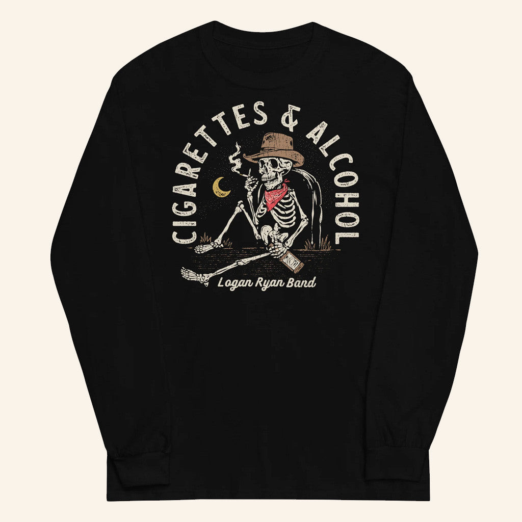Logan Ryan Band Merch Cigarettes And Alcohol Long Sleeve T-Shirt Good Gifts For Boyfriend