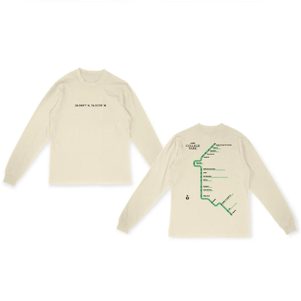 Logic Merch Subway Coordinates Long Sleeve T-Shirt Gifts For My Boyfriend