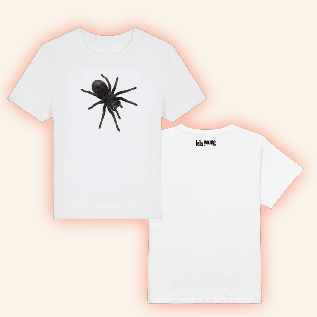 Lola Young Merch Spiders White T-Shirt Gifts For Music Lovers Lola Young Merch Spiders White T-Shirt Gifts For Music Lovers