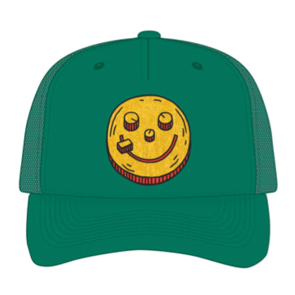Lollapalooza Band Merch Chenille Smiley Trucker Hat Gift Ideas For Husband Lollapalooza Band Merch Chenille Smiley Trucker Hat Gift Ideas For Husband
