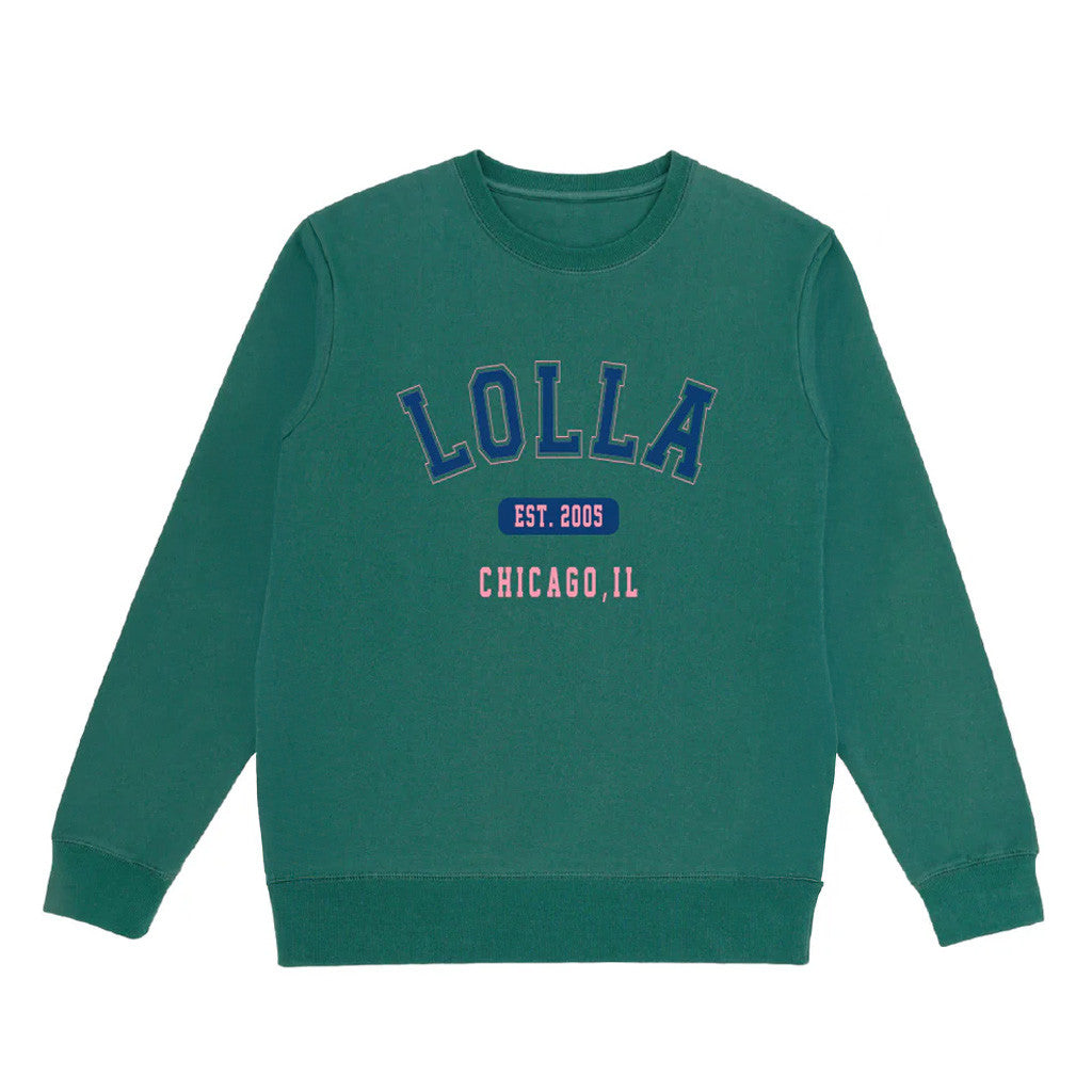 Lollapalooza Band Merch Lolla Collegiate Crewneck Sweatshirt Gifts For Her Lollapalooza Band Merch Lolla Collegiate Crewneck Sweatshirt Gifts For Her