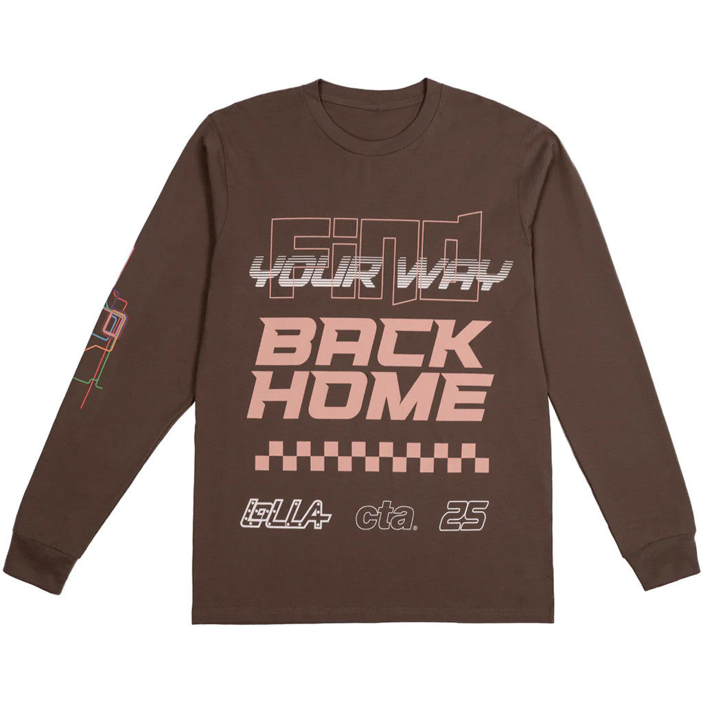 Lollapalooza Band Merch Lollapalooza x CTA x Ellen Ma Find Your Way Long Sleeve T-Shirt Lollapalooza Band Merch Lollapalooza x CTA x Ellen Ma Find Your Way Long Sleeve T-Shirt