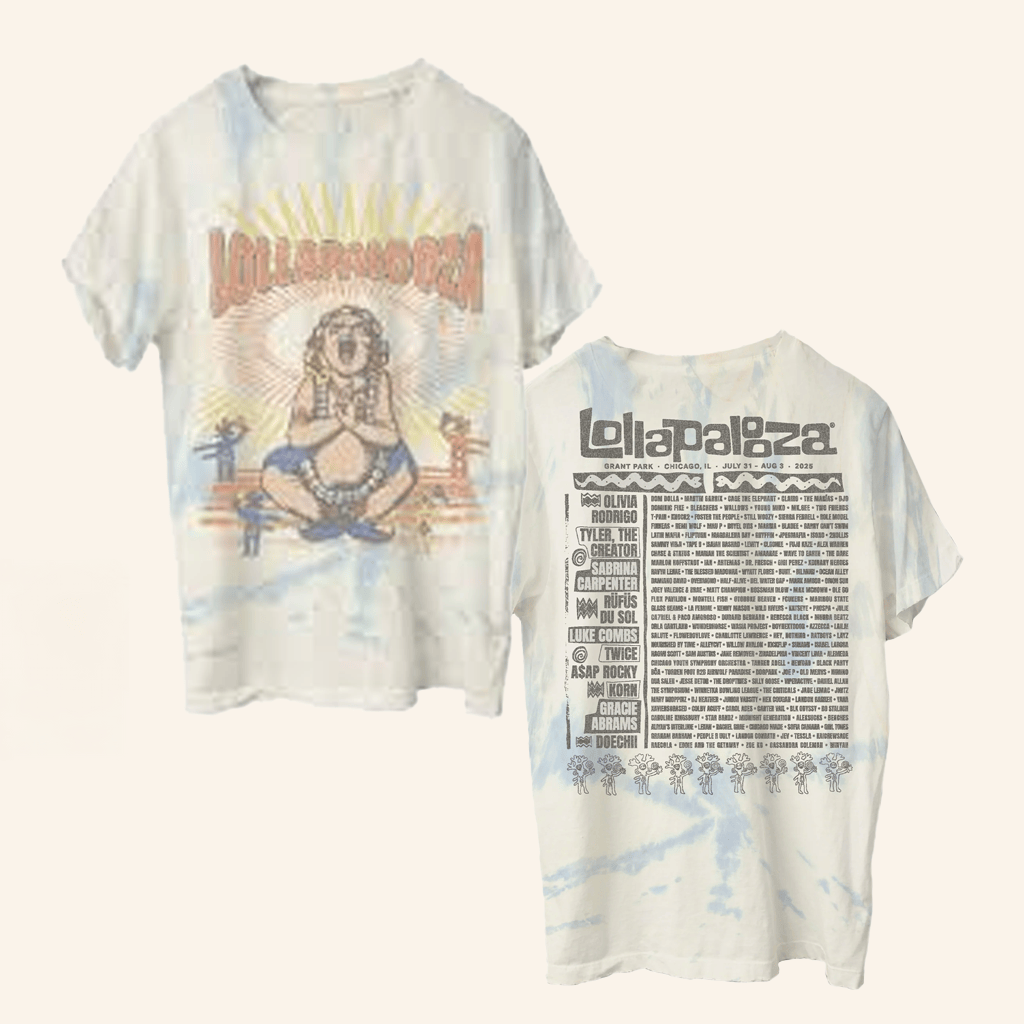 Lollapalooza Merch Buddha Lineup Tie-Dye T-Shirt Gifts For Wife Lollapalooza Merch Buddha Lineup Tie-Dye T-Shirt Gifts For Wife