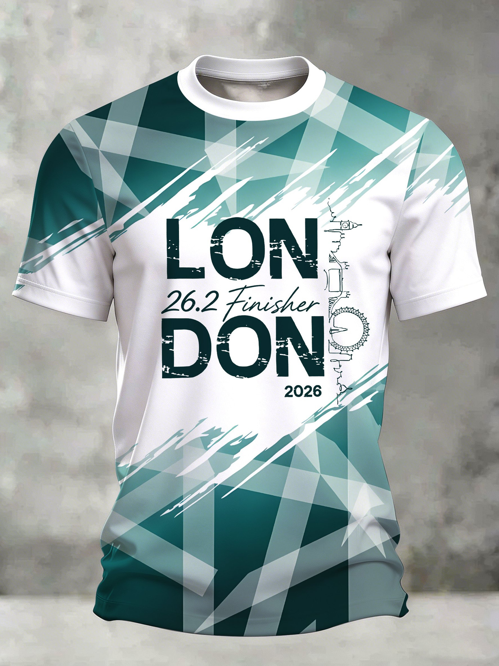 London Marathon Finisher 2026 T-Shirt London Landmarks Half Marathon 2026 Shirt
