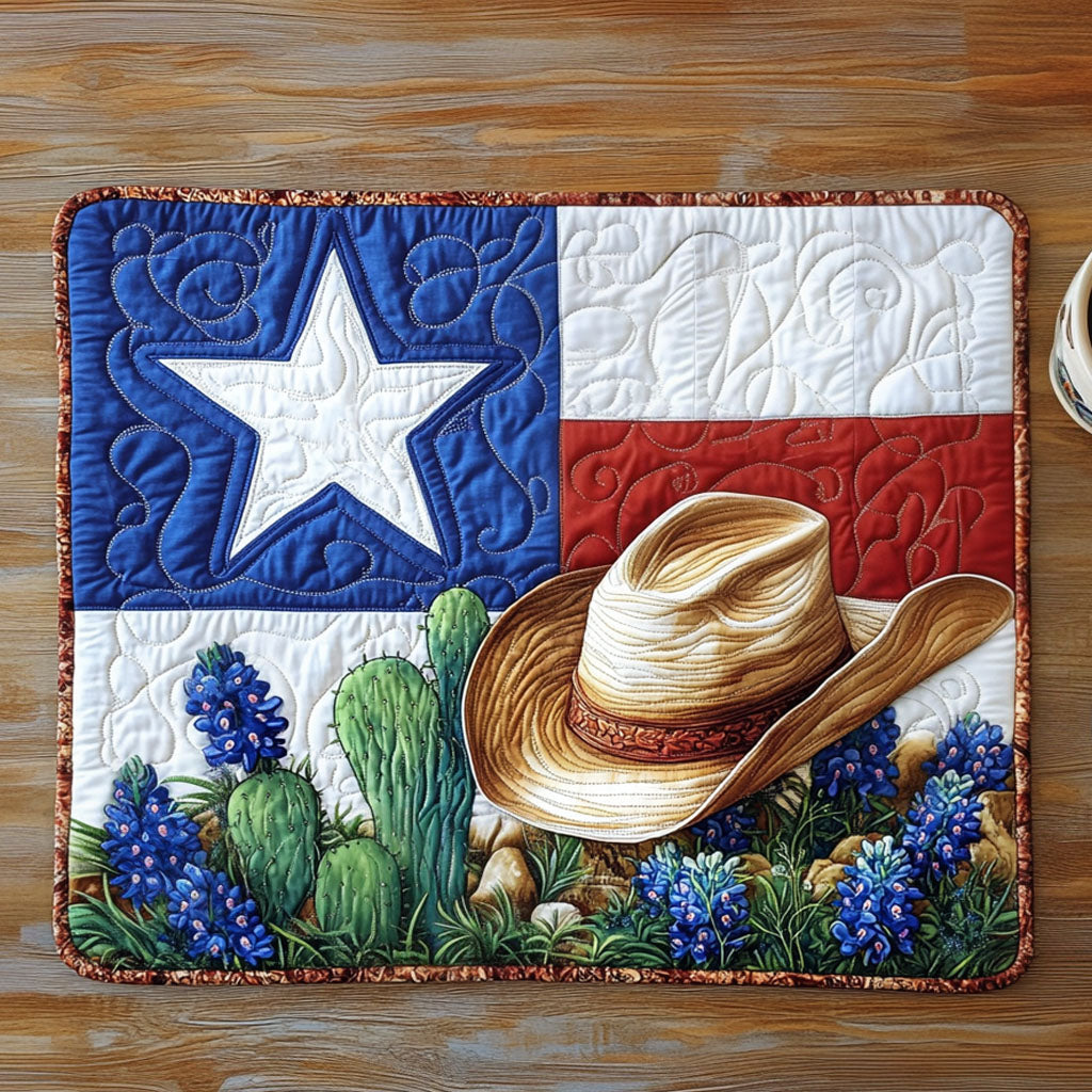 Lone Star Glory Quilted Placemat Christmas House Decor Christmas Floral Gifts