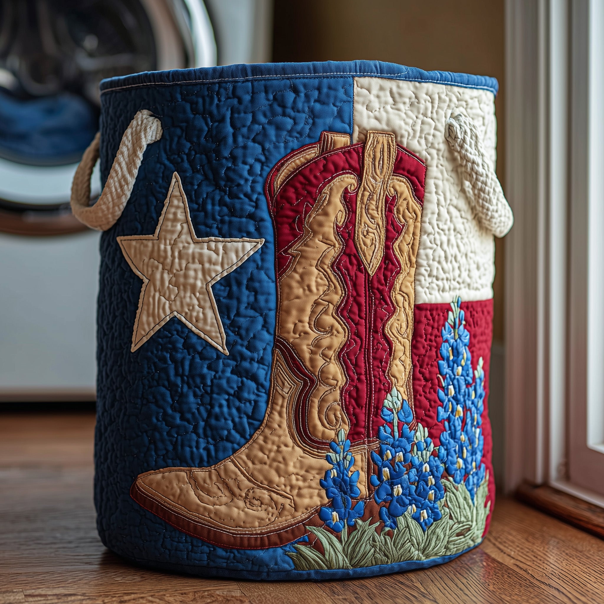 Lone Star Quilted Laundry Basket Cactus Gifts For Him