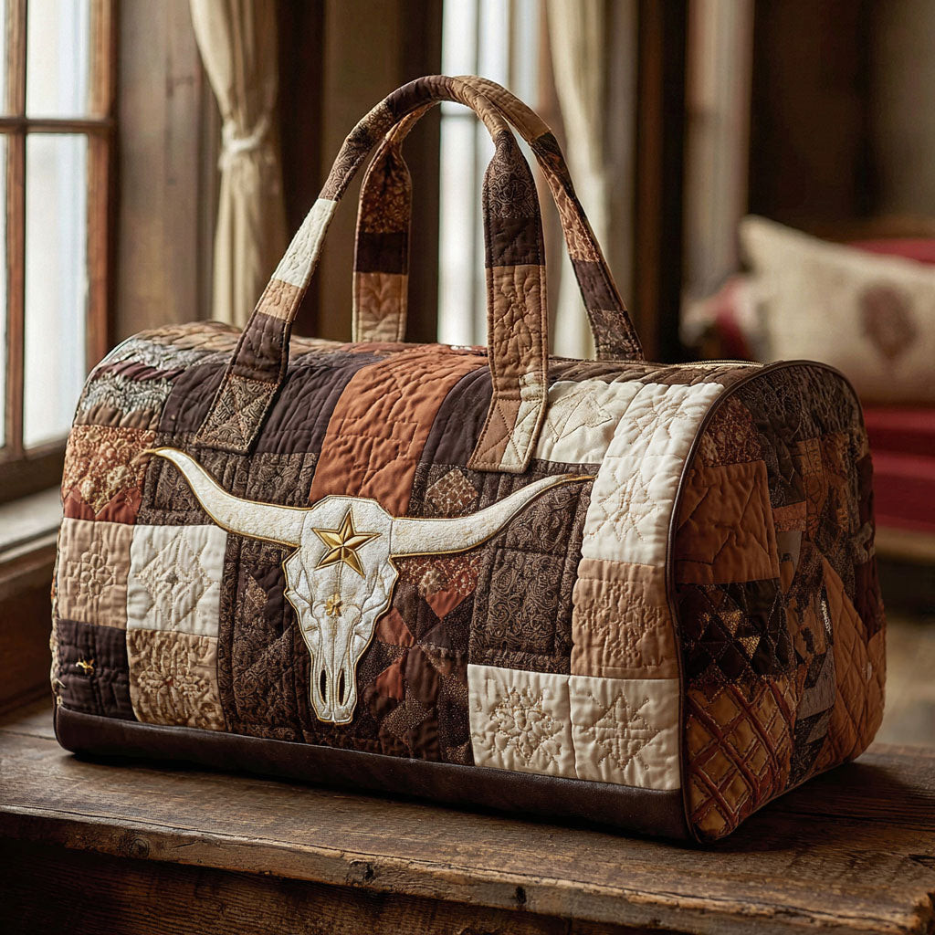 Lone Star Trail Quilted Duffle Bag Texas Western Travel Bag Best Gift For Texas Lovers Camping Outdoor