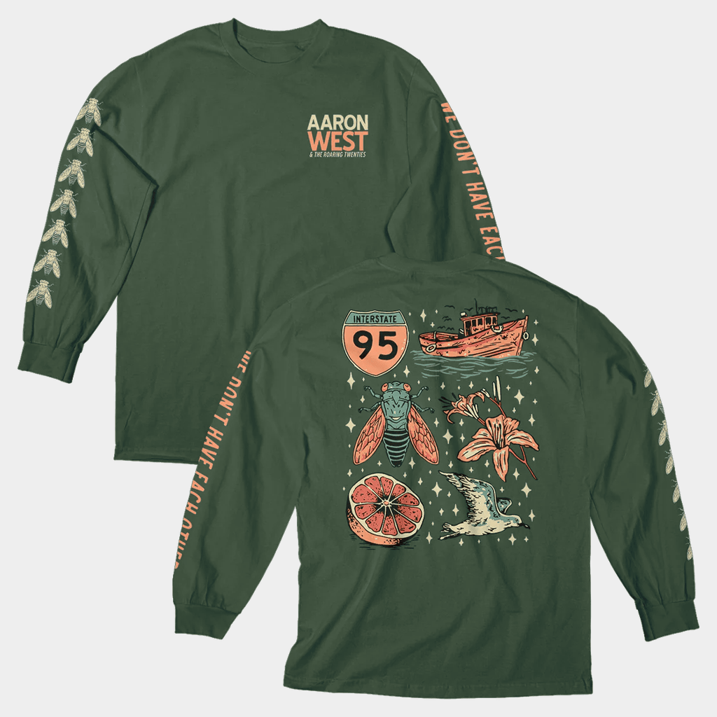 Loneliest Place Earth Merch Aaron West And The Roaring Twenties WDHEO Flash Long Sleeve Shirt