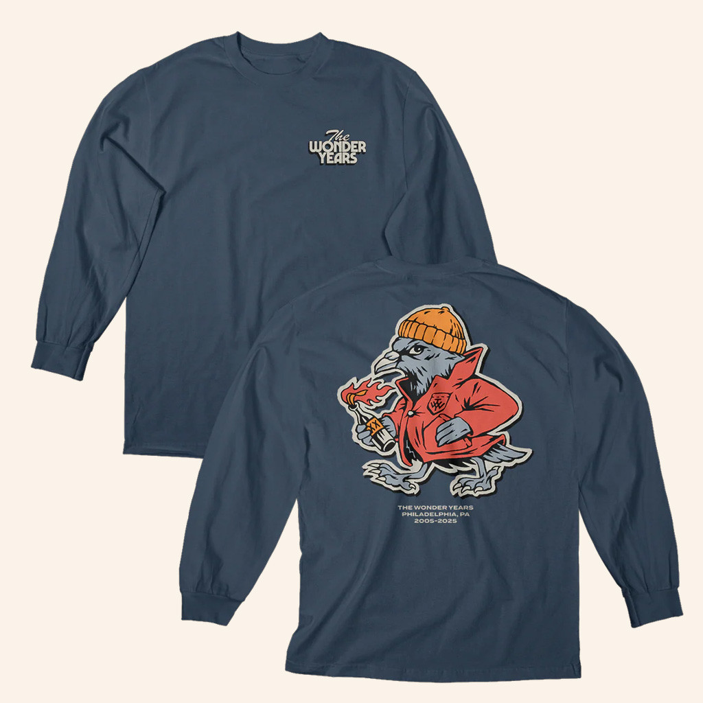 Loneliest Place Earth Merch The Wonder Years Sketchy Pigeon Long Sleeve Shirt Gifts For Him