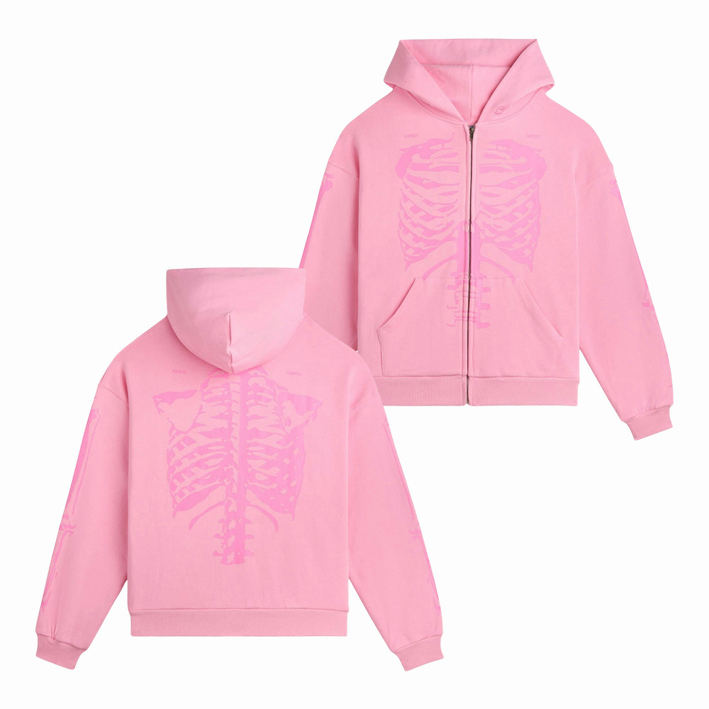 Lonely Ghost Bonez Zip Hoodie Lonely Ghost Apparel Present Idea For Girlfriend