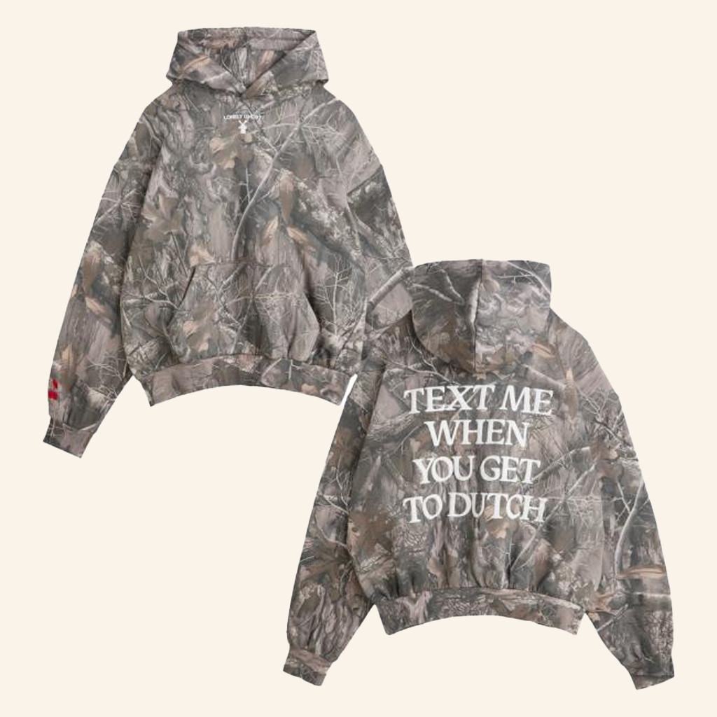 Lonely Ghost Merch LG X Dutch Bros Text Me When You Get To Dutch Hoodie Gifts For Friend