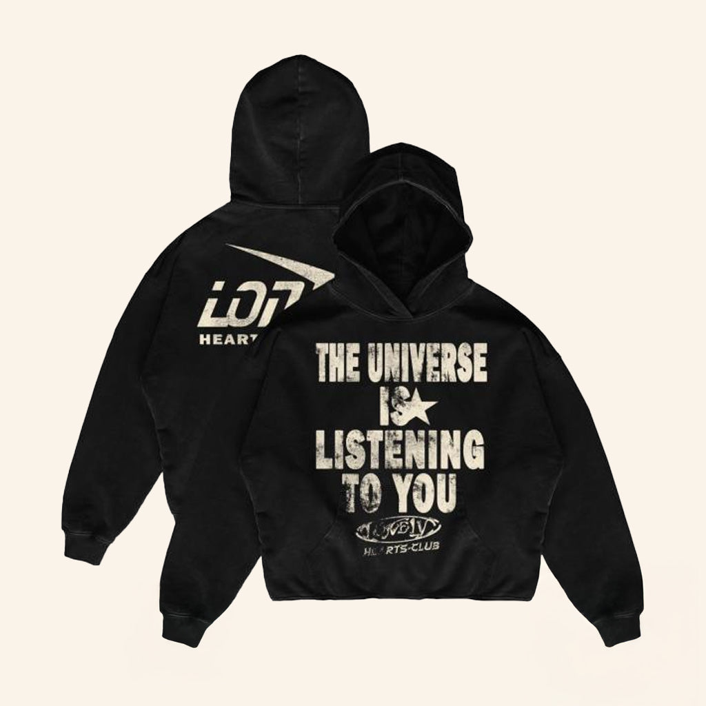 Lonely Hearts Club Merch The Universe Is Listening Hoodie Gifts For Fans