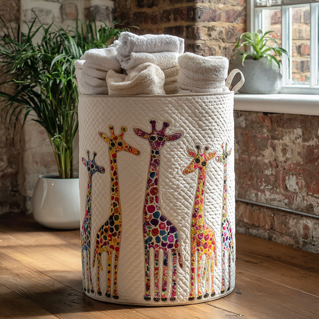 Long Neck Lounge Quilted Laundry Basket Graduation Merch Gift