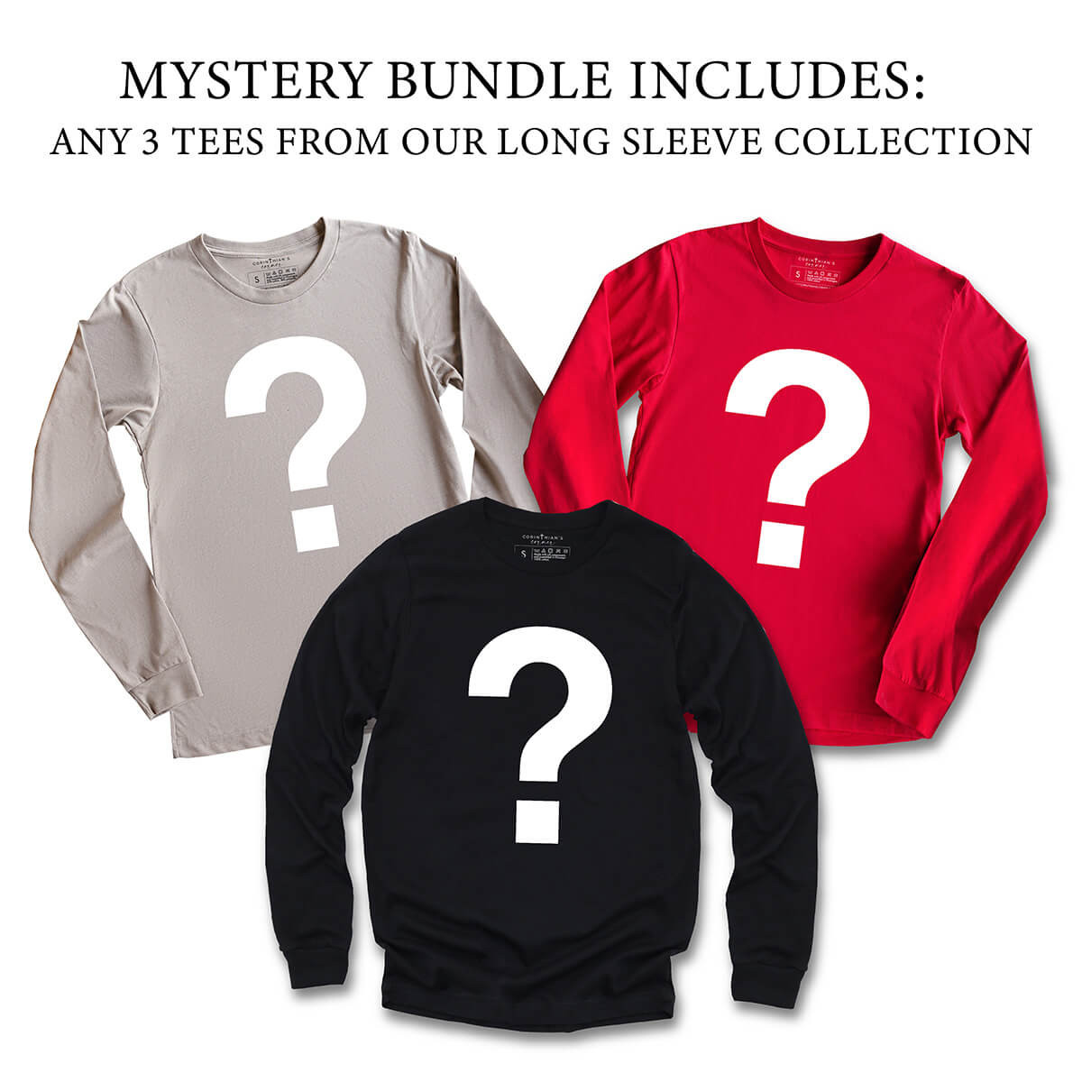 Long Sleeve Mystery Bundle (3 Pack) Christian Gifts For Women