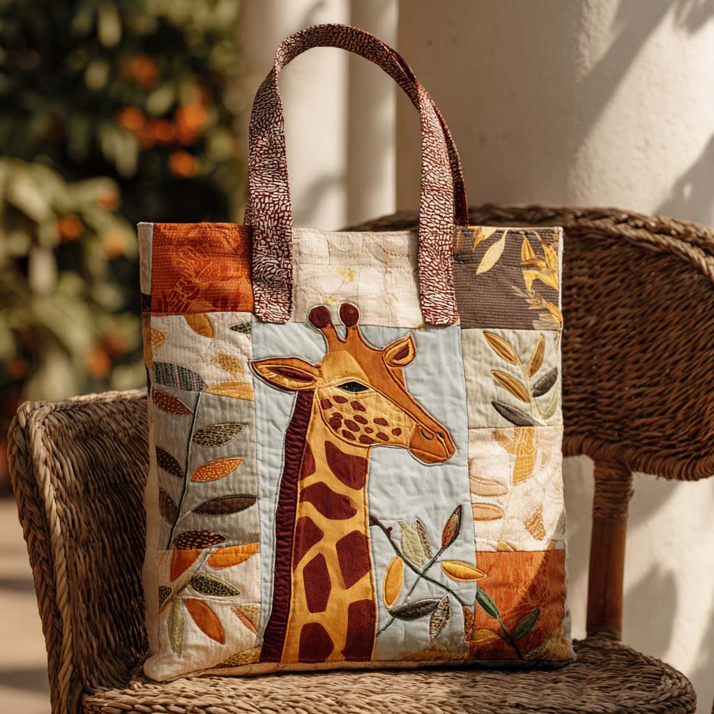 Longneck Love Quilted Tote Bag Cool Gifts For Elephant Lovers