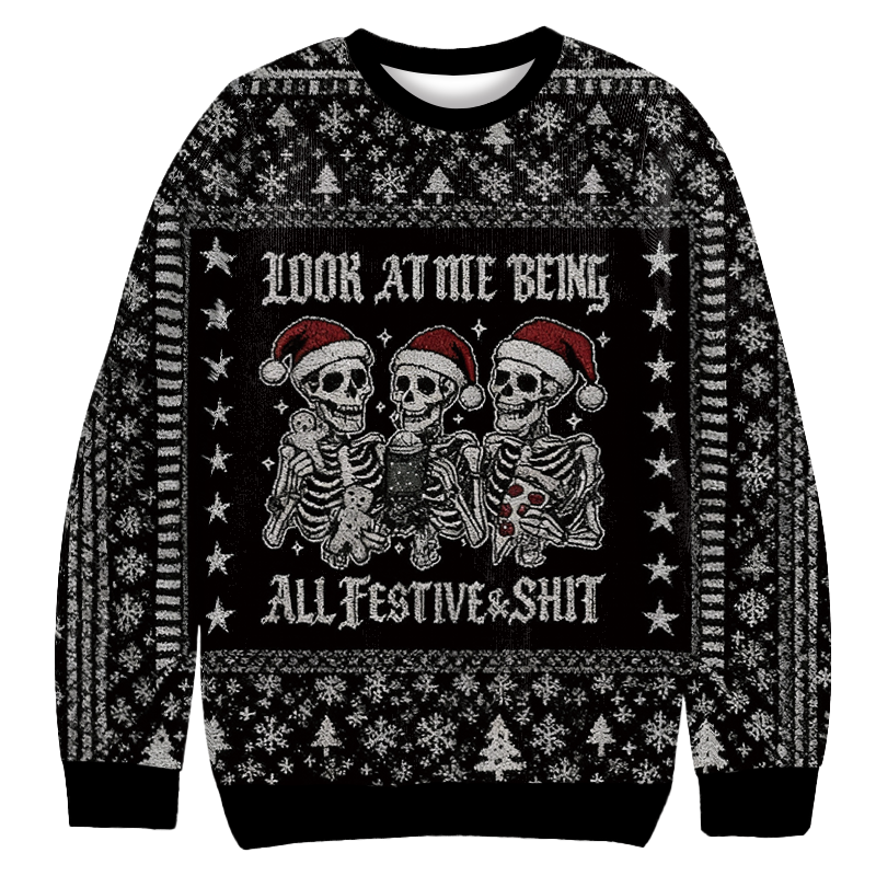 Look at Me Funny Christmas Ugly Sweatshirt Holiday Joke Gift Idea Look at Me Funny Christmas Ugly Sweatshirt Holiday Joke Gift Idea