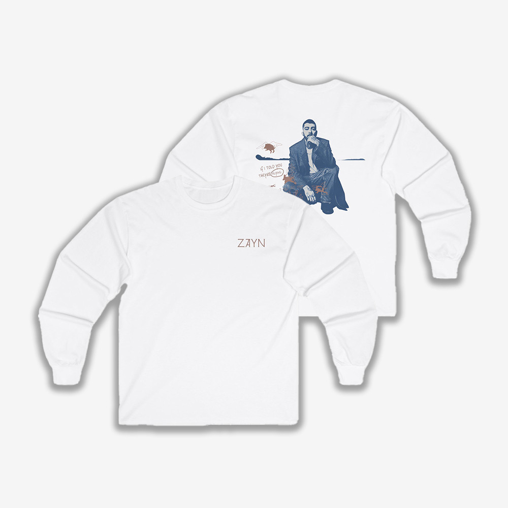 Look Up Zayn Malik Long Sleeve Shirt Music Vibe Zayn Malik Apparel Cool Gift Ideas
