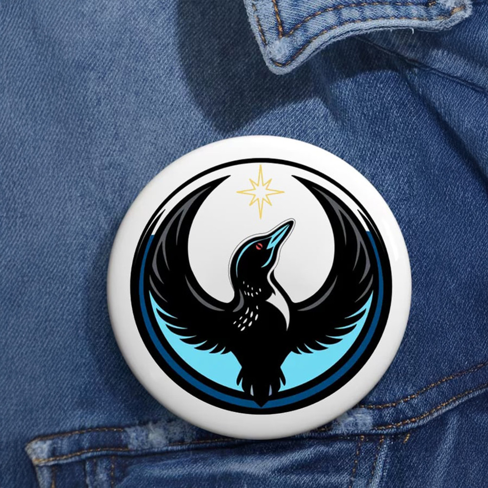 Loon Art Minnesota Strong Button Alex January 13 Fdt Anti Ice Button Pin Alex Pretti Gift