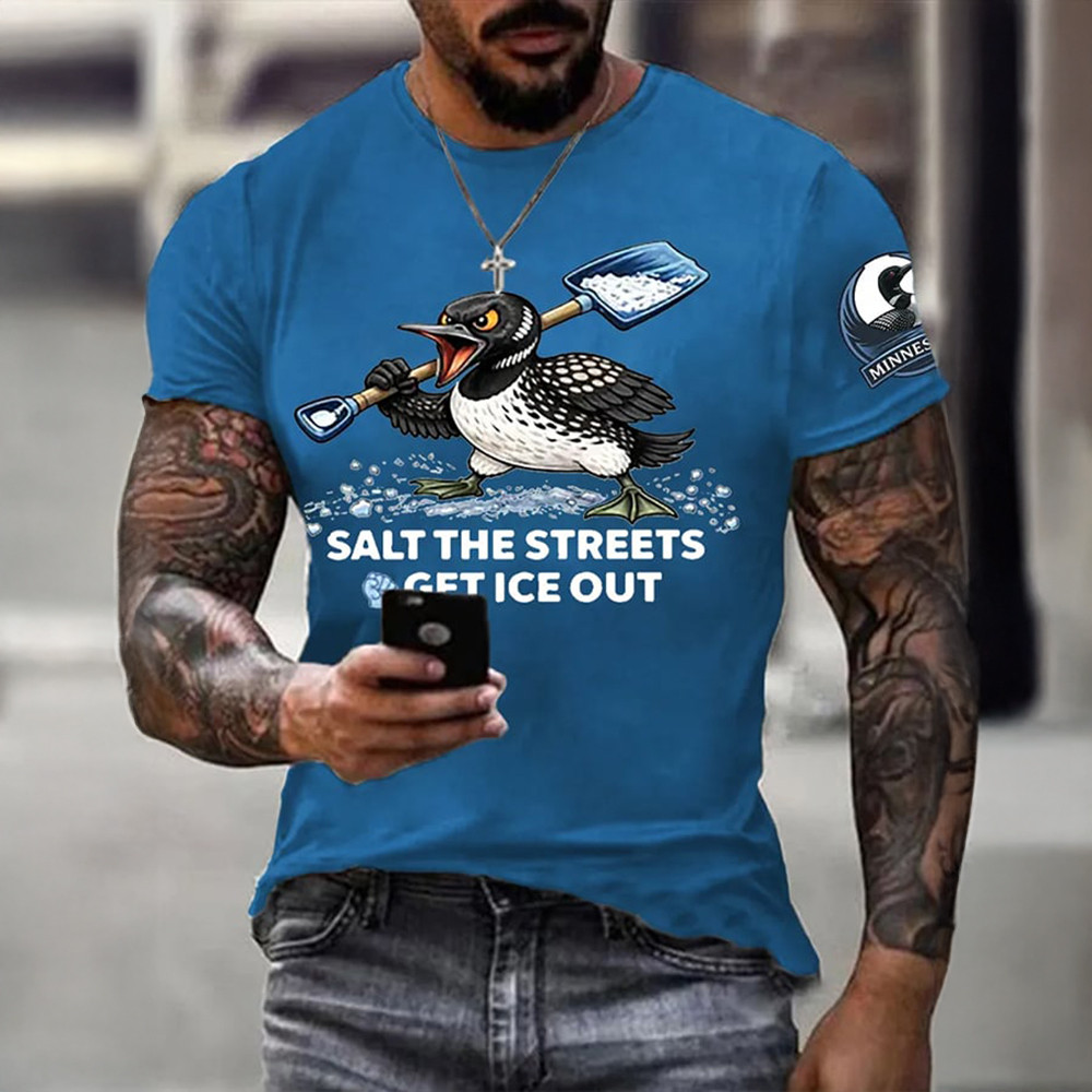 Loon Salt The Street Get Ice Out Alex Pretti T-Shirt Minnesota Strong Alex Pretti Clothes Gift For Him